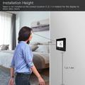 BHT-002 WiFi-smarttermostat til kedelvarme med berøringsskærm - sort
