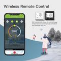 BHT-002 WiFi-smarttermostat til kedelvarme med berøringsskærm - sort