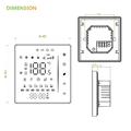 BHT-006GAW Smart termostat til vandbaseret gulvvarme - WiFi, Tuya-app, stemmestyring - hvid