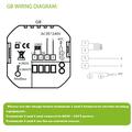 BHT-006GAW Smart termostat til vandbaseret gulvvarme - WiFi, Tuya-app, stemmestyring - hvid