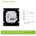 BHT-006GAW Smart termostat til vandbaseret gulvvarme - WiFi, Tuya-app, stemmestyring - hvid