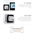 BHT-1000GB Smart termostat til elektrisk gulvvarme - hvid