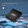 BK-124D 240W bordoplader med udtrækkeligt USB-C-kabel - 2x USB-C, 2x USB-A