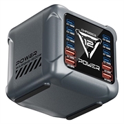 BK-127D 12-ports bordoplader 1200W - sort
