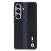 Samsung Galaxy S26 BMW M Perforated Stripes and Metal Logo magnetisk cover - blå / sort