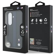 Samsung Galaxy S26 BMW M Perforated Stripes and Metal Logo magnetisk cover - blå / sort