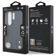 Samsung Galaxy S26 Ultra BMW M Perforated Stripes and Metal Logo magnetisk cover - blå / sort