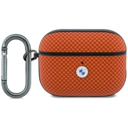 AirPods Pro 3 BMW Textured Sign Kevlar Metal Logo Etui - orange