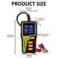 BT30 batteritester og -analysator til biler, motorcykler og lastbiler - 1.8", 6V/12V/24V