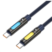 BWOO Aromaterapi USB-C/USB-C-opladerkabel - 240W, 1.2m - mørkeblå