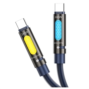 BWOO Aromaterapi USB-C/USB-C-opladerkabel - 240W, 1.2m - mørkeblå