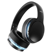 BWOO RGB trådløse over-ear-hovedtelefoner med ANC - sort