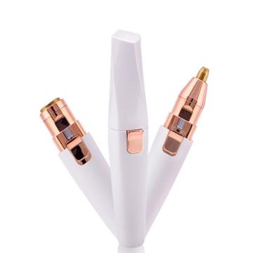 BZ-202 2-i-1 øjenbryns- og ansigtshårfjerner - hvid