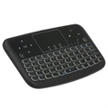 Oplyst Trådløst Tastatur / Touchpad til Smart TV A36 - Sort