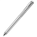 Baseus 2-i-1 Kapacitiv Touchscreen Stylus Pen og Kuglepen - Sølv