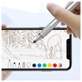 Baseus 2-i-1 Kapacitiv Touchscreen Stylus Pen og Kuglepen - Sølv