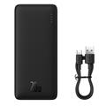 Baseus Airpow 10000mAh hurtigopladende powerbank med to porte - 20W - sort