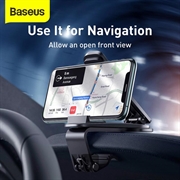 Baseus Big Mouth Pro SUDZ-A01 universal-telefonholder til bilen - 4.7-6.5" - sort