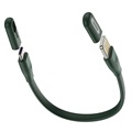 Baseus Bracelet USB Type-C Kabel CATFH-06B - 22cm, 5A - Mørkegrøn 