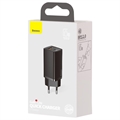 Baseus CCGAN2L-B01 GaN2 Lite Hurtig Oplader - USB-A, USB-C - Sort
