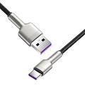 Baseus Cafule Metal Series USB-A til USB-C-kabel - 66W, 1m - Sort