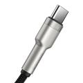 Baseus Cafule Metal Series USB-A til USB-C-kabel - 66W, 1m - Sort