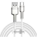 Baseus Cafule Metal Series USB-A til USB-C-kabel - 66W, 2m - Hvid