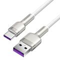 Baseus Cafule Metal Series USB-A til USB-C-kabel - 66W, 2m - Hvid