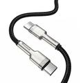 Baseus Cafule USB-C-kabel i metal, 100W, CATJK-C01 – 1m – sort