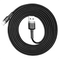 Baseus Cafule USB 2.0 / Lightning Kabel - 2m - Sort / Grå