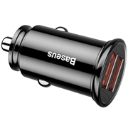 Baseus cirkulær 2xUSB QC3.0 5A 30W biloplader CCALL-YD01 - sort