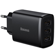 Baseus Compact Quick Charger CCXJ020101, 3x USB, 17W