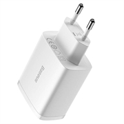 Baseus Compact Quick Charger CCXJ020102, 3x USB, 17W - Hvid