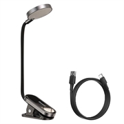 Baseus Comfort Reading Mini Clip Lamp DGRAD-0G - mørkegrå