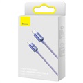 Baseus Crystal Shine USB-C / USB-C Kabel CAJY000705 - 2m - Lilla