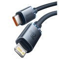 Baseus Crystal Shine USB-C / Lightning Kabel CAJY000201 - 1.2m - Sort