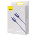Baseus Crystal Shine USB-C / Lightning Kabel CAJY000205 - 1.2m - Lilla