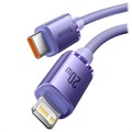 Baseus Crystal Shine USB-C / Lightning Kabel CAJY000305 - 2m - Lilla