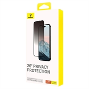 iPhone 15 Pro Max Baseus Diamond Series Skærmbeskyttelse Hærdet Glas - 9H - Privatliv