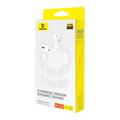 Baseus Encok CZ20 In-Ear USB-C-hovedtelefoner med ledning - hvid