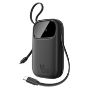 Baseus EnerFill FC31 Qpow 3 10000mAh powerbank 45W - USB-C-kabel, digitalt display - sort
