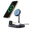 Baseus EnerFill FS41 3-i-1 trådløs opladningsstander med TEC-køling - 22.5W