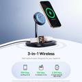 Baseus EnerFill FS41 3-i-1 trådløs opladningsstander med TEC-køling - 22.5W