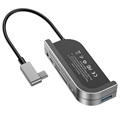 Baseus GN39F Multifunktionel USB-C-hub - Mørkegrå