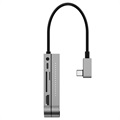 Baseus GN39F Multifunktionel USB-C-hub - Mørkegrå