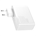 Baseus GaN2 Pro 2xUSB & 2xUSB-C Hurtig Oplader - 100W - Hvid