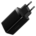 Baseus GaN3 Pro Hurtig Oplader med USB-C Kabel - 1m - Sort