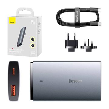 Baseus GaN5 Pro Ultra-Slim Overseas Edition Vægoplader - USB-C, USB-A - 65W