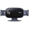 Baseus LightChaser trådløs oplader / bilholder - 15W - sort