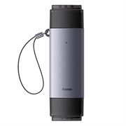 Baseus Lite Series SD/TF-hukommelseskortlæser WKQX060113, USB + USB-C - grå